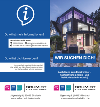Ausbildungsflyer bei Schmidt Elektro GmbH in Bindlach